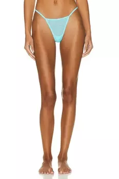 Стринги Alexander Wang Triangle Cut, цвет Fluro Cyan