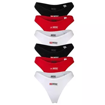 Стринги DIESEL, цвет Red/Black/White