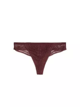 Стринги Marc O'Polo String Timeless Lace, цвет deep ruby