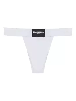 Стринги с нашивкой-логотипом DSQUARED2, белый