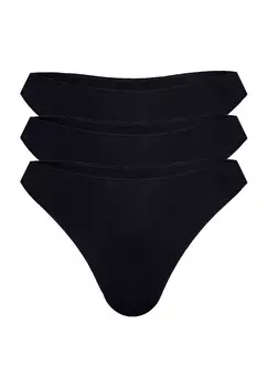 Стринги Sassa Microfaser 3 шт, черный