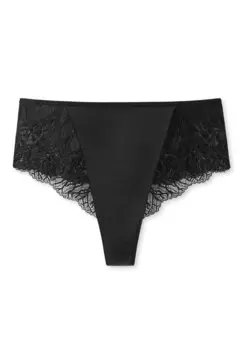 Стринги Schiesser Highwaist Lace, черный