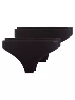 Стринги Skiny String 4er Pack, черный