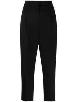 Строгие брюки с завышенной талией Lanvin, черный