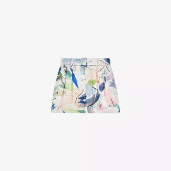 Строгие тканые шорты Tarinah с абстрактным принтом Ted Baker, белый