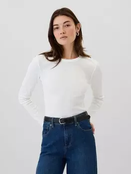 Структурированная футболка Gap, белый