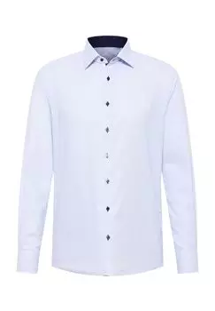 Структурированная рубашка MODERN FIT ETERNA, светло-синий