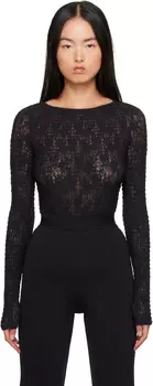 Структурированное кружевное боди-стринг Wolford