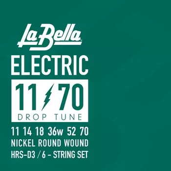 Струны для электрогитары La Bella HRS-D Drop Tune 11–70