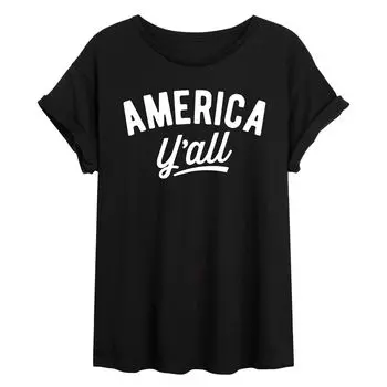 Струящаяся футболка для юниоров "America Yall" Licensed Character