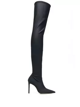 Stuart Weitzman эластичные ботфорты, черный