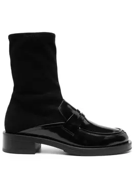 Stuart Weitzman ботинки со вставками, черный