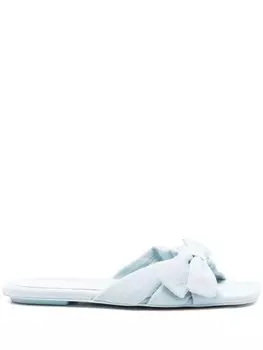 Stuart Weitzman джинсовые шлепанцы Sofia, синий