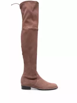 Stuart Weitzman однотонные ботфорты, коричневый
