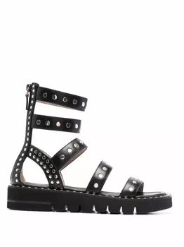 Stuart Weitzman сандалии с заклепками, черный