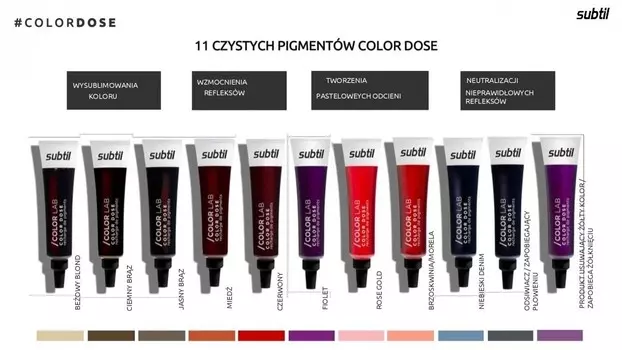 Subtil Color Lab Dose, пигмент для волос, светло-коричневый, 15 мл