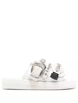 Suicoke декорированные сандалии Moto by Toga, белый