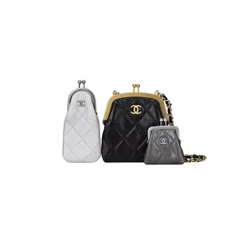 Сумка 3 в 1 из коровьей кожи, через плечо, мини, женская, разноцветная CHANEL