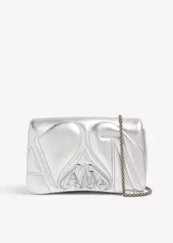 Сумка Alexander Mcqueen The Mini Seal, серебряный