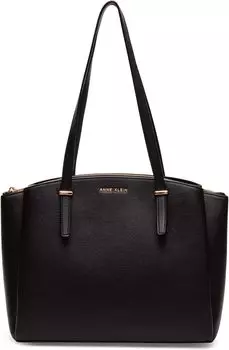 Сумка Anne Klein Triple Compartment Tote, черный