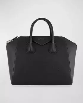 Сумка Antigona среднего размера с верхней ручкой из зерненой кожи Givenchy, цвет Black
