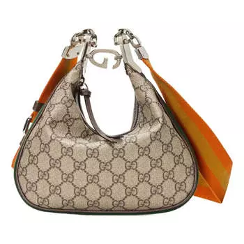 Сумка attache small shoulder bag 'beige yellow' Gucci, бежевый