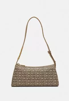 Сумка AVRIL SHOULDER DKNY, светло-коричневый