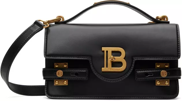 Сумка B-Buzz 24 из гладкой кожи Balmain