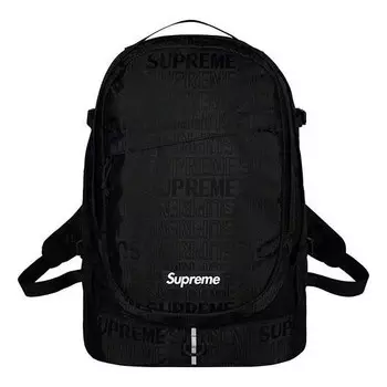 Сумка backpack 'black white' Supreme, черный