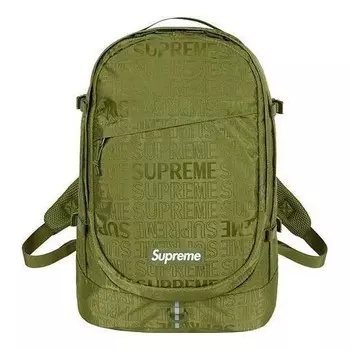 Сумка backpack 'olive green' Supreme, зеленый