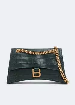Сумка BALENCIAGA Crush small chain bag, зеленый