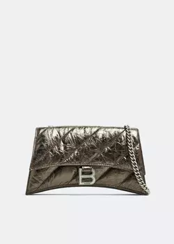 Сумка Balenciaga Crush XS Chain, металлик