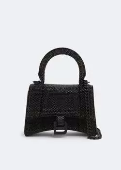 Сумка BALENCIAGA Hourglass mini chain bag, черный