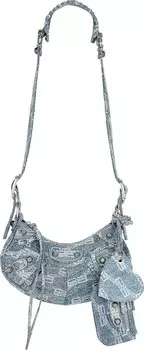 Сумка Balenciaga Le Cagole XS Shoulder Bag Blue, синий