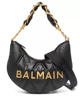 Сумка Balmain Moon среднего размера на плечо, черный