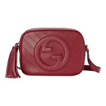 Сумка blondie small shoulder bag 'red' Gucci, красный