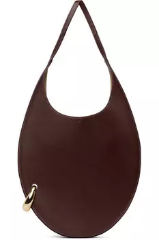 Сумка бордового цвета с пирсингом Tory Burch