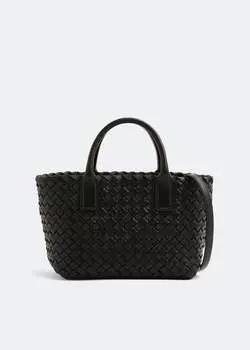 Сумка Bottega Veneta Mini Cabat, черный