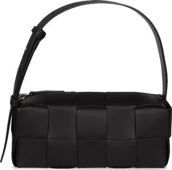 Сумка Bottega Veneta Small Brick Cassette Black/Gold, черный