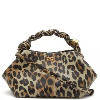 Сумка Bou леопардовая Ganni, цвет leopard