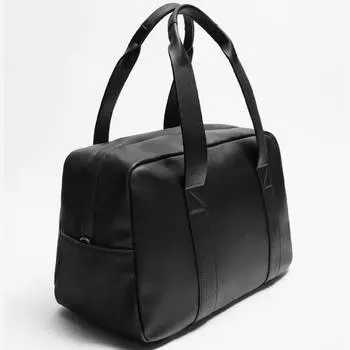 Сумка-боулинг Zara Embossed Bowling, черный