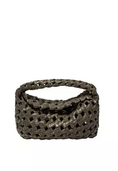 Сумка BRAIDED Massimo Dutti, темно-зеленый