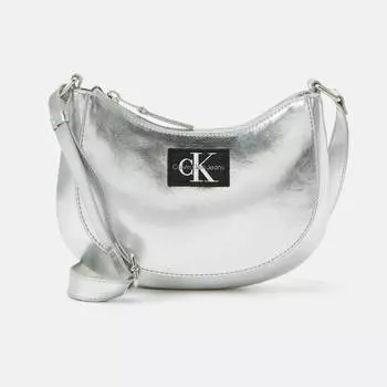 Сумка Calvin Klein Jeans Shiny Metallic, серебряный