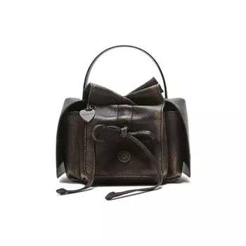 Сумка через плечо Acne Studios Multipocket Mini Bag, цвет Dark Brown/Beige