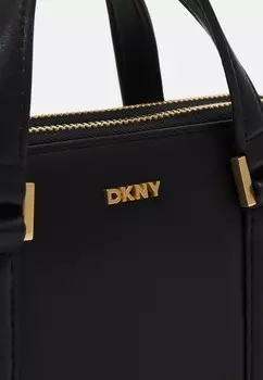 Сумка через плечо AGGIE WALLET ON A STRING DKNY, черный