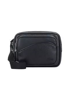 Сумка через плечо Angy 23 см LACOSTE, цвет Noir
