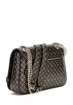 Сумка через плечо ARLENA LOGO CONVERTIBLE FLAP Guess, темно-коричневый