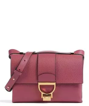 Сумка через плечо Arletti из зерненой кожи Coccinelle, розовый