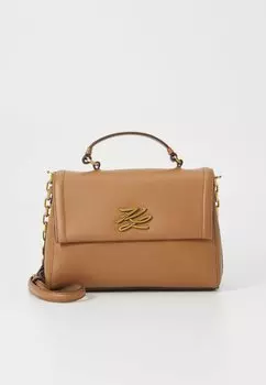 Сумка через плечо AUTOGRAPH TOP HANDLE KARL LAGERFELD, коричневый