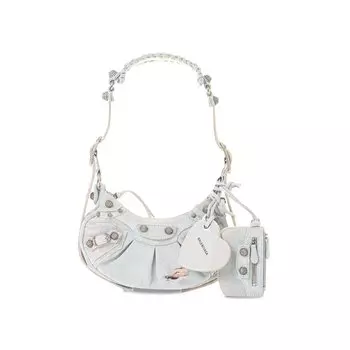 Сумка через плечо Balenciaga Le Cagole, бледно-голубая